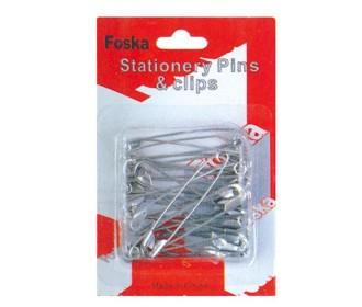 Παραμάνες ασημί 38χιλ. σε blister 60τεμαχίων