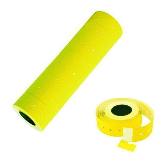 Ετικέτες κίτρινες νέον 22x12mm Ετικέτες κίτρινες νέον 22x12mm