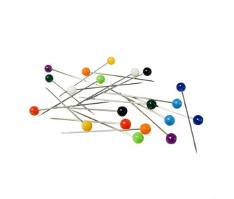 Πινέζες με χρωματιστό κεφαλάκι 38χιλ. 100τεμ.