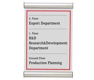Σύστημα τοποθέτησης επιγραφών 14,8x5εκ. Σύστημα τοποθέτησης επιγραφών 14,8x5εκ.
