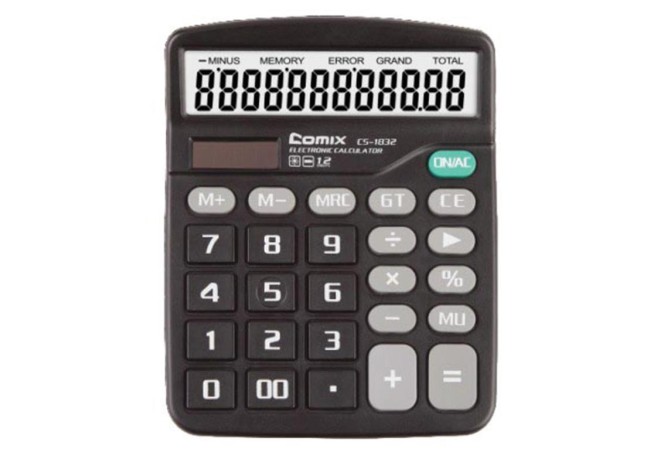 Comix κομπιουτεράκι γραφείου 12 ψηφίων 15x12x3.7εκ. Comix κομπιουτεράκι γραφείου 12 ψηφίων 15x12x3.7εκ.