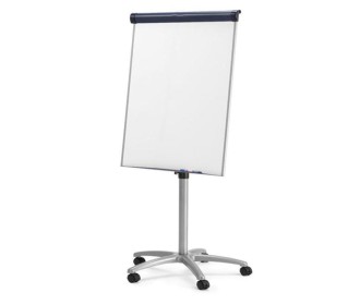 Πίνακας λευκός μαγνητικός τροχήλατος 70x100εκ.