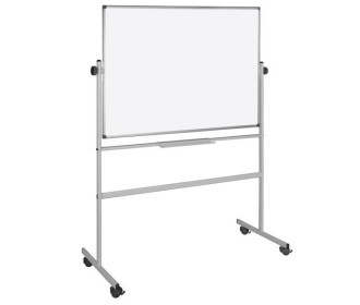 Πίνακας λευκός μαγνητικός διπλός τροχήλατος 90x120εκ.