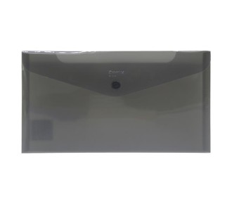 Comix φάκελος κουμπί check size γκρι διάφανο 13,5x25εκ