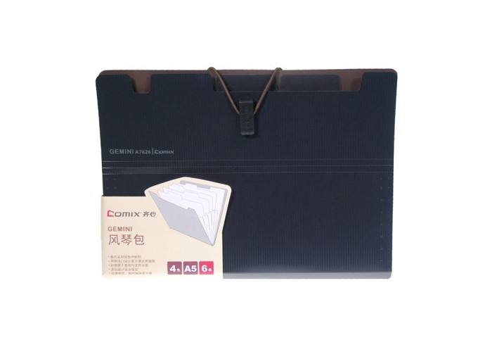 Comix αρχειοθήκη 6 θέσεων σκούρο γκρι Α5