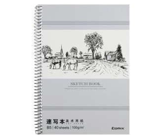Comix μπλοκ σχεδίου Β5 40 φύλλα χαρτί λευκό 100γρ (17,5x25 εκ.) Comix μπλοκ σχεδίου Β5 40 φύλλα χαρτί λευκό 100γρ (17,5x25 εκ.)