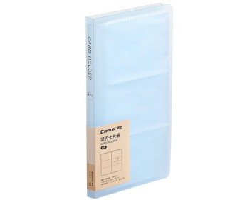 Comix θήκη PP για 60 κάρτες μπλε 10,5x19,3x1,1εκ.