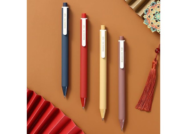 Comix στυλό gel pen με κουμπί μαύρο 0.5mm