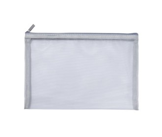 Comix τσαντάκι PVC πλέγμα με φερμουάρ Α5 κοκτέηλ Υ16,5x23εκ.