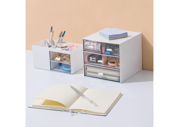 Comix Organizer με 4 συρτάρια μπλε Y14,6x15,5x17,6εκ. Comix Organizer με 4 συρτάρια μπλε Y14,6x15,5x17,6εκ.