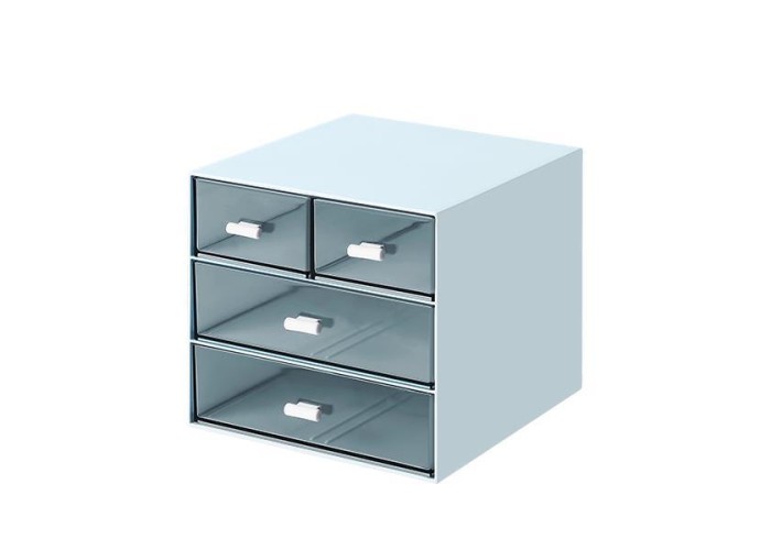 Comix Organizer με 4 συρτάρια μπλε Y14,6x15,5x17,6εκ.
