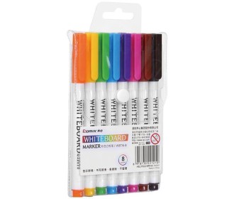 Comix σετ 8 μαρκαδόροι λευκού πίνακα διάφορα χρώματα