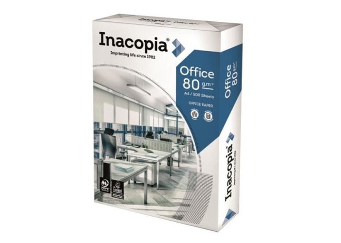 Χαρτί εκτύπωσης Inacopia Α4 80γρ. 500φυλ. Πληρωμή μετρητοίς. Παραλαβή αποκλειστικά από την έδρα μας σε Θεσσαλονίκη.