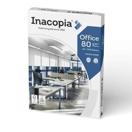 Inacopia φωτοαντιγραφικό χαρτι Α3 500 φυλλα 80γρ. Inacopia φωτοαντιγραφικό χαρτι Α3 500 φυλλα 80γρ.