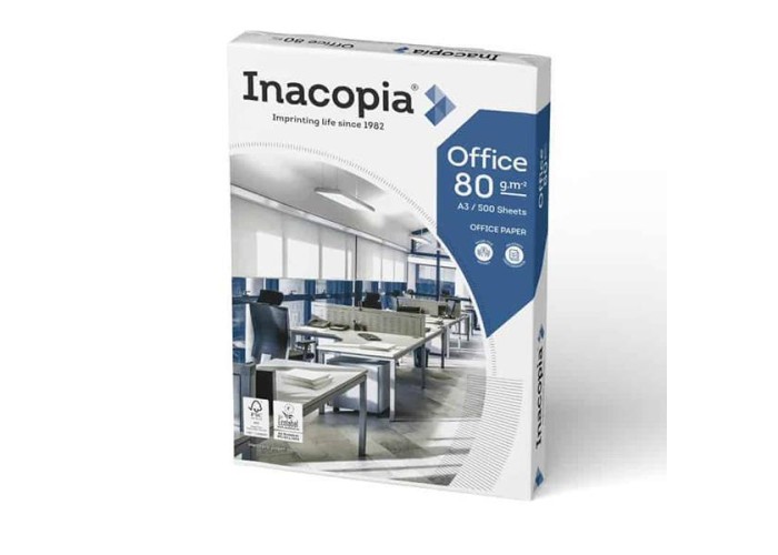 Inacopia φωτοαντιγραφικό χαρτι Α3 500 φυλλα 80γρ.