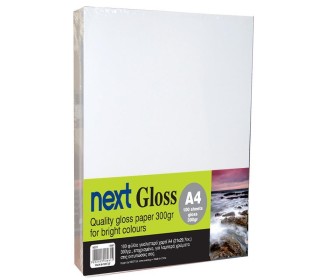 Next Gloss A4 100 φύλλα premium gloss paper 300γρ. Next Gloss A4 100 φύλλα premium gloss paper 300γρ.