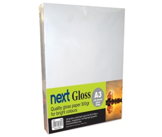 Next Gloss A3 100 φύλλα premium gloss paper 300γρ. Next Gloss A3 100 φύλλα premium gloss paper 300γρ.
