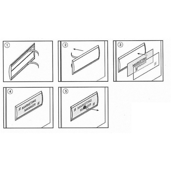 Σύστημα τοποθέτησης επιγραφών 105x250χιλ. (door sign) Σύστημα τοποθέτησης επιγραφών 105x250χιλ. (door sign)