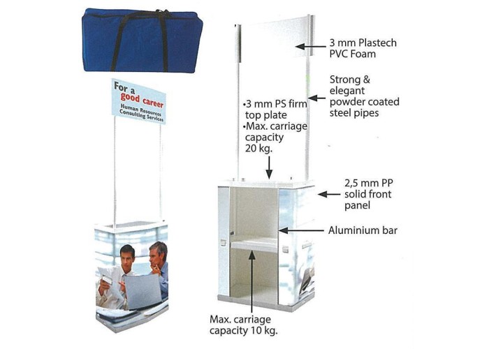 Σταντ προώθησης προιόντων 1596x900mm, με τσάντα μεταφοράς Σταντ προώθησης προιόντων 1596x900mm, με τσάντα μεταφοράς