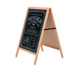 Πίνακας μενού εστιατορίου διπλής όψης εσωτ. χώρου 60x78εκ.