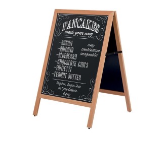 Πίνακας μενού εστιατορίου διπλής όψης εξωτ. χώρου 60x78εκ.