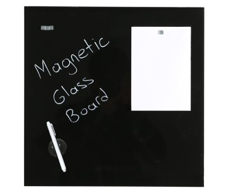 Μαγνητικός γυάλινος πίνακας μαύρος 40x60εκ.