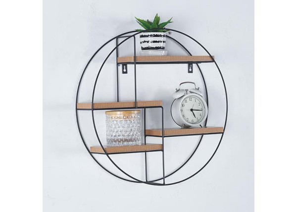 Ραφιέρα επιτοίχια στρογγυλή με 4 θέσεις 45x11xΥ45εκ. Ραφιέρα επιτοίχια στρογγυλή με 4 θέσεις 45x11xΥ45εκ.