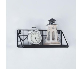 Ράφι επιτοίχιο μεταλλικό μαύρο 40x12xY14εκ. Ράφι επιτοίχιο μεταλλικό μαύρο 40x12xY14εκ.