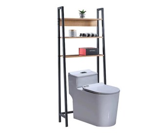 Ραφιέρα μπάνιου Nextdeco ξύλο και μέταλλο Υ156x64x25εκ. Ραφιέρα μπάνιου Nextdeco ξύλο και μέταλλο Υ156x64x25εκ.