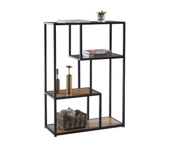 Ραφιέρα Nextdeco μεταλλικός σκελετός με ξύλινα ράφια Υ114x80x34εκ. Ραφιέρα Nextdeco μεταλλικός σκελετός με ξύλινα ράφια Υ114x80x34εκ.