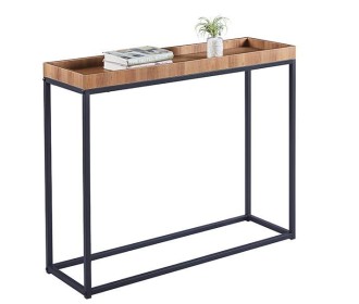 Κονσόλα μεταλλική Nextdeco MDF επιφάνεια Υ80x100x30εκ.