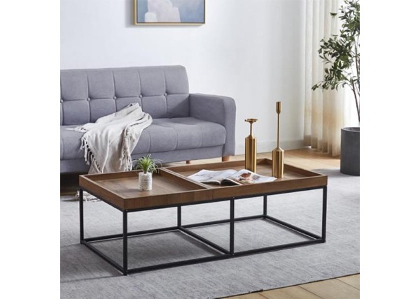 Τραπέζι μεταλλικό Nextdeco επιφάνεια από MDF Υ40x110x60εκ. Τραπέζι μεταλλικό Nextdeco επιφάνεια από MDF Υ40x110x60εκ.