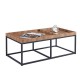 Τραπέζι μεταλλικό Nextdeco επιφάνεια από MDF Υ40x110x60εκ.