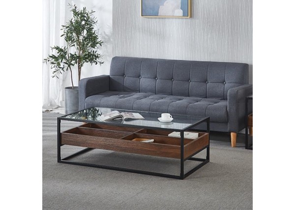 Τραπέζι μεταλλικό Nextdeco επιφάνεια από MDF Υ40x120x60εκ. Τραπέζι μεταλλικό Nextdeco επιφάνεια από MDF Υ40x120x60εκ.