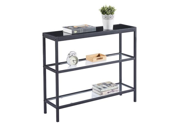 Κονσόλα μεταλλική Nextdeco γυάλινη επιφάνεια Υ76x91,5x25,5εκ. Κονσόλα μεταλλική Nextdeco γυάλινη επιφάνεια Υ76x91,5x25,5εκ.