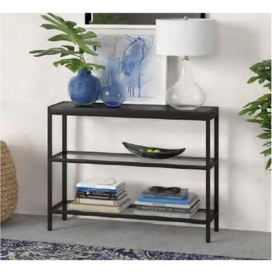 Κονσόλα μεταλλική Nextdeco γυάλινη επιφάνεια Υ76x91,5x25,5εκ. Κονσόλα μεταλλική Nextdeco γυάλινη επιφάνεια Υ76x91,5x25,5εκ.