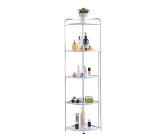 Ραφιέρα γωνιακή πτυσσόμενη Nextdeco με 5 ράφια λευκή Υ156x35x38εκ. Ραφιέρα γωνιακή πτυσσόμενη Nextdeco με 5 ράφια λευκή Υ156x35x38εκ.