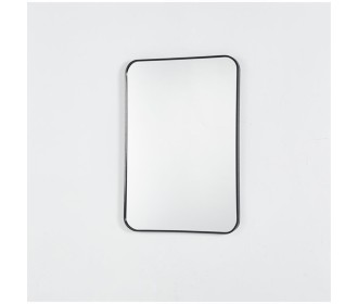 Καθρέφτης επιτοίχιος ορθογώνιος Nextdeco μαύρο μεταλλικό πλαίσιο 50x70εκ.