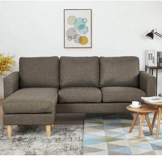 Καναπές γωνιακός Nextdeco Flex καφέ Υ83x197x137εκ Καναπές γωνιακός Nextdeco Flex καφέ Υ83x197x137εκ