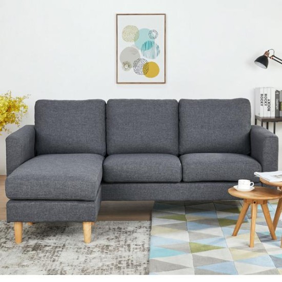 Καναπές γωνιακός Nextdeco Flex σκούρο γκρι Υ83x197x137εκ Καναπές γωνιακός Nextdeco Flex σκούρο γκρι Υ83x197x137εκ