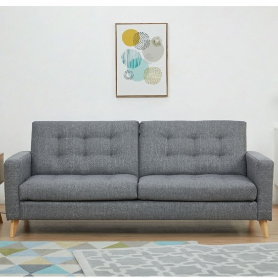 Καναπές κρεβάτι τριθέσιος Nextdeco Soho γκρι Υ81x201x90εκ. Καναπές κρεβάτι τριθέσιος Nextdeco Soho γκρι Υ81x201x90εκ.