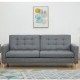 Καναπές κρεβάτι τριθέσιος Nextdeco Soho γκρι Υ81x201x90εκ. Καναπές κρεβάτι τριθέσιος Nextdeco Soho γκρι Υ81x201x90εκ.