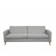 Καναπές κρεβάτι τριθέσιος Nextdeco Soho khaki light Υ81x201x90εκ.