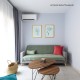 Καναπές κρεβάτι τριθέσιος Nextdeco Soho khaki light Υ81x201x90εκ.