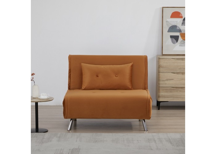 Πολυθρόνα κρεβάτι Nextdeco Berlin σκούρο πορτοκαλί Υ92x100x91εκ. Πολυθρόνα κρεβάτι Nextdeco Berlin σκούρο πορτοκαλί Υ92x100x91εκ.