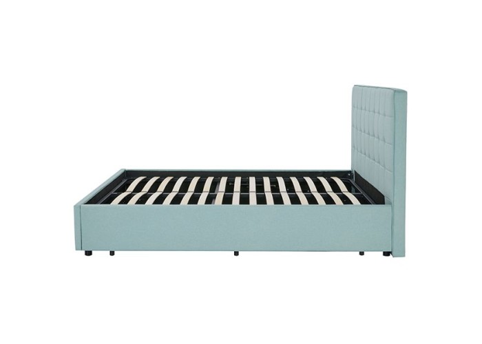 Κρεβάτι με αποθηκευτικό χώρο Nextdeco Soho γαλάζιο Υ110x200x160εκ. Κρεβάτι με αποθηκευτικό χώρο Nextdeco Soho γαλάζιο Υ110x200x160εκ.