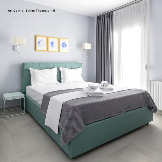 Κρεβάτι με αποθηκευτικό χώρο Nextdeco Soho γαλάζιο Υ110x200x160εκ. Κρεβάτι με αποθηκευτικό χώρο Nextdeco Soho γαλάζιο Υ110x200x160εκ.
