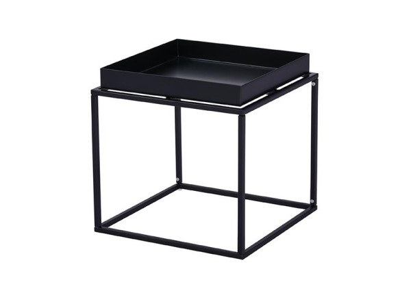 Τραπεζάκι μεταλλικό Nextdeco μαύρο Υ41x40x40εκ. Τραπεζάκι μεταλλικό Nextdeco μαύρο Υ41x40x40εκ.