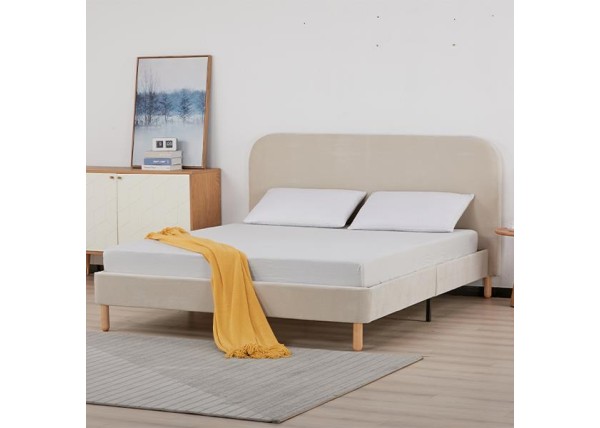 Κρεβάτι διπλό Nextdeco Manila beige 160x200xY87εκ. Κρεβάτι διπλό Nextdeco Manila beige 160x200xY87εκ.