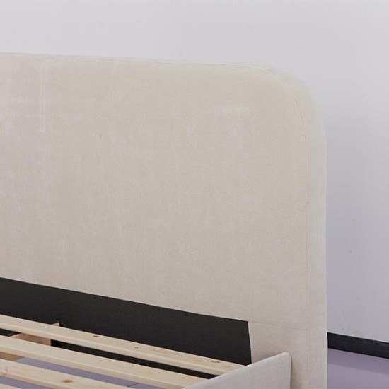 Κρεβάτι διπλό Nextdeco Manila beige 160x200xY87εκ. Κρεβάτι διπλό Nextdeco Manila beige 160x200xY87εκ.